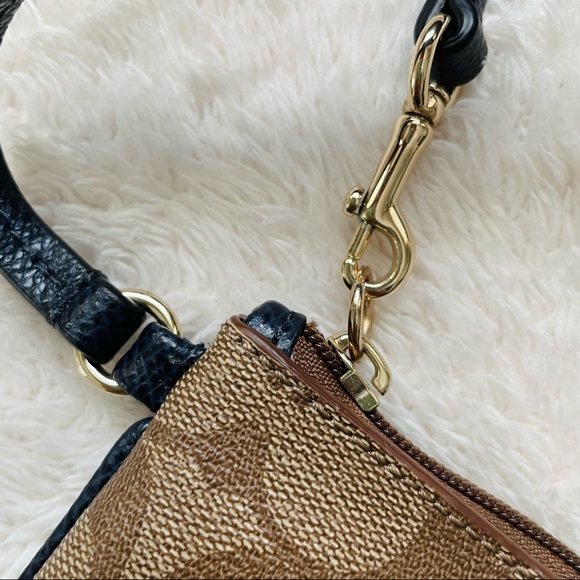 Coach Signature Wristlet with Navy Accent - Picture 6 of 8
